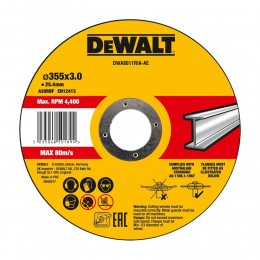 Отрезной диск DEWALT DWA8011RIA, HP, 355 x25.4x 3.0, по металлу